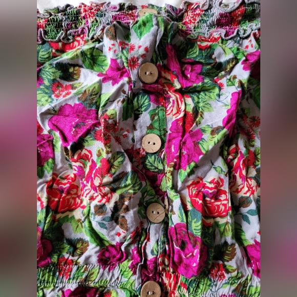 Paper tee floral tube top size M - Picture 3 of 3